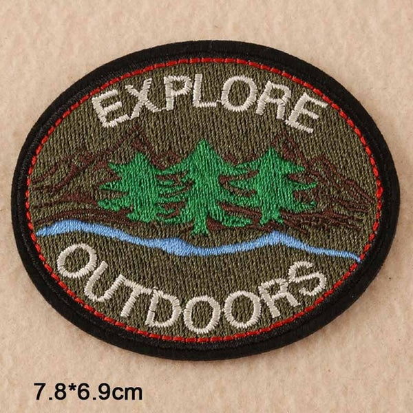 Journey Bus Outdoor Hiking Theme Clothes Patches