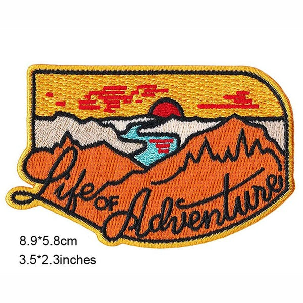 Journey Bus Outdoor Hiking Theme Clothes Patches