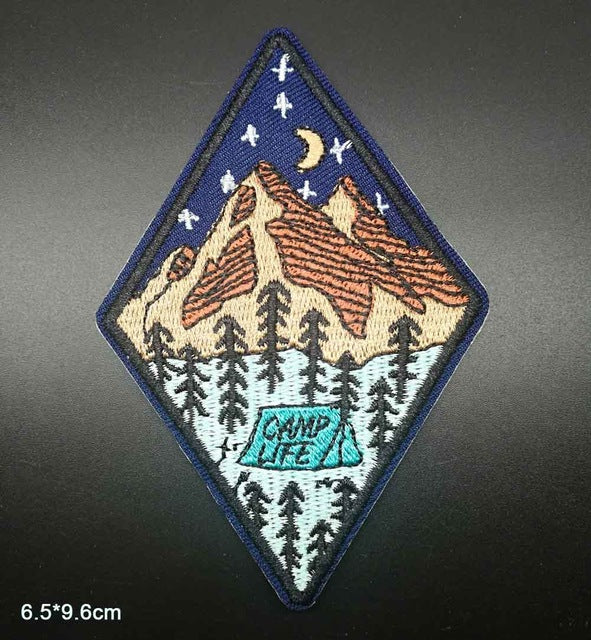 Journey Bus Outdoor Hiking Theme Clothes Patches