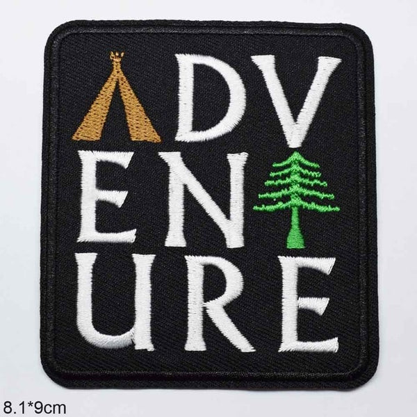 Journey Bus Outdoor Hiking Theme Clothes Patches