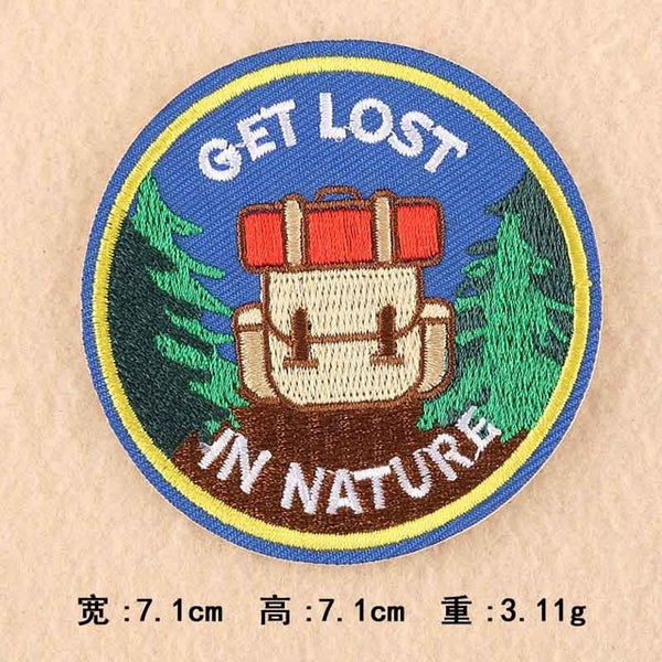 Journey Bus Outdoor Hiking Theme Clothes Patches