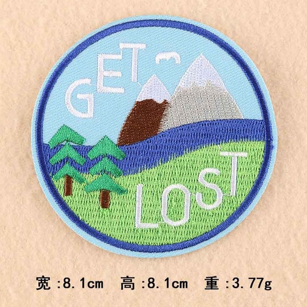 Journey Bus Outdoor Hiking Theme Clothes Patches