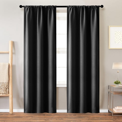 Solid Color Blackout Curtain