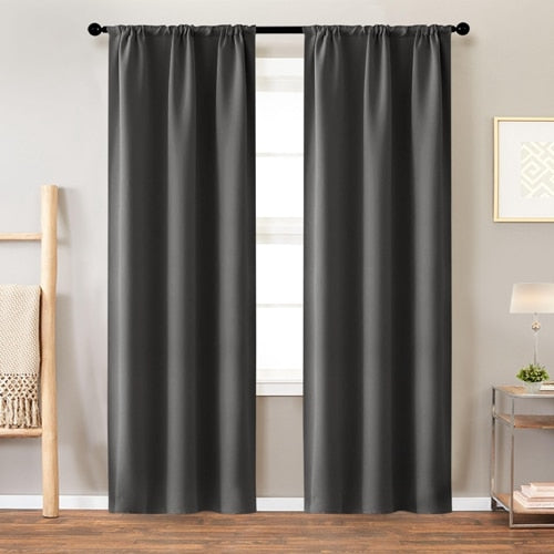 Solid Color Blackout Curtain
