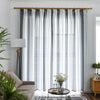 Striped Voile Sheer Curtains for the Kitchen
