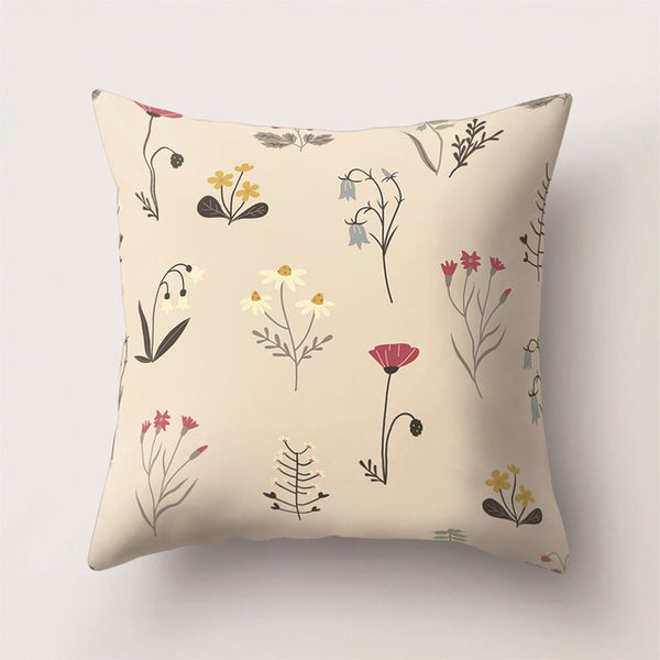 Pillowcase Plant Printed Cushion Cover 45*45