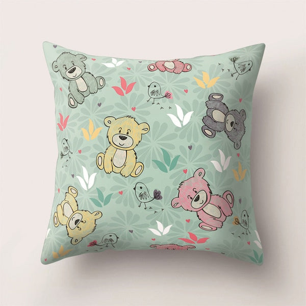 Pillowcase Plant Printed Cushion Cover 45*45