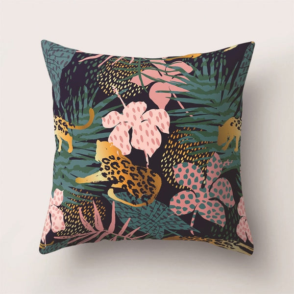 Pillowcase Plant Printed Cushion Cover 45*45