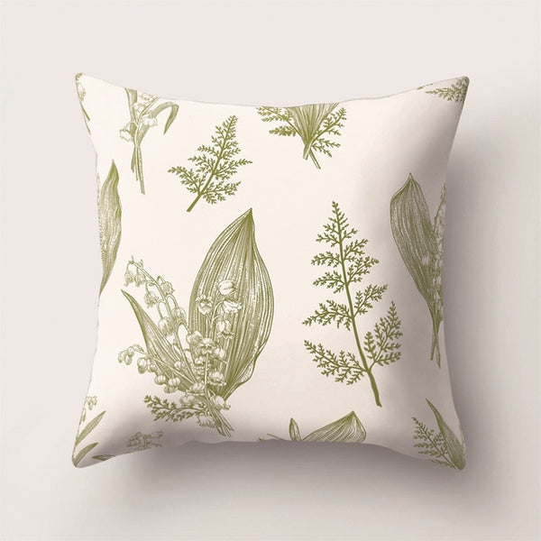 Pillowcase Plant Printed Cushion Cover 45*45