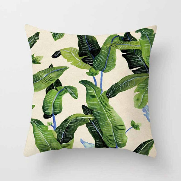 Pillowcase Plant Printed Cushion Cover 45*45