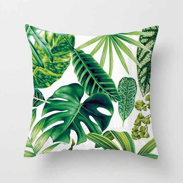 Pillowcase Plant Printed Cushion Cover 45*45