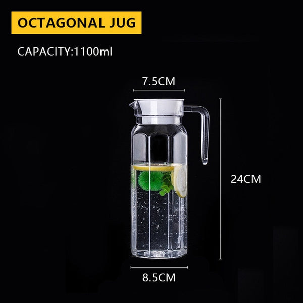 Large Water Jugs Pitchers 0.5-1.1L