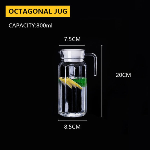 Large Water Jugs Pitchers 0.5-1.1L