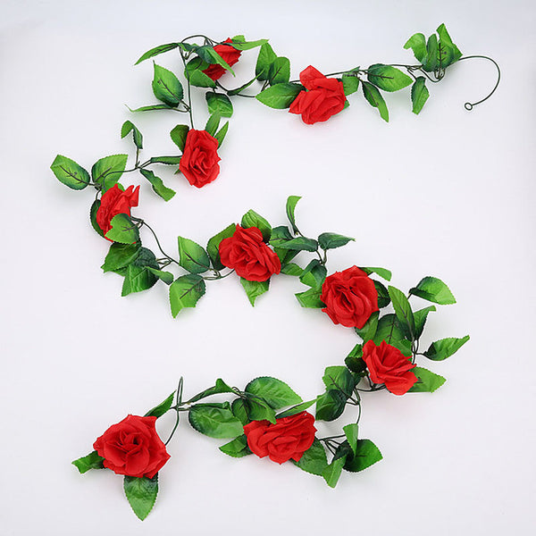 Artificial Silk Rose Flower 2.4m/7.8ft