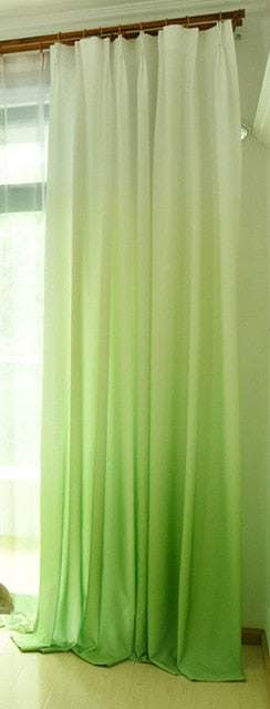 Gradient Color Window Curtains for Living Room