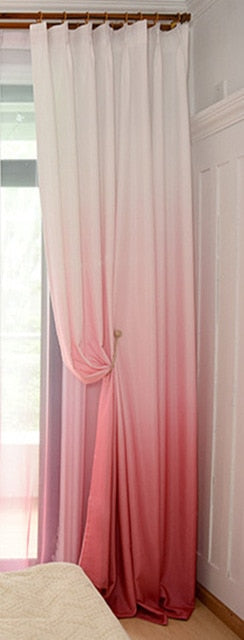 Gradient Color Window Curtains for Living Room