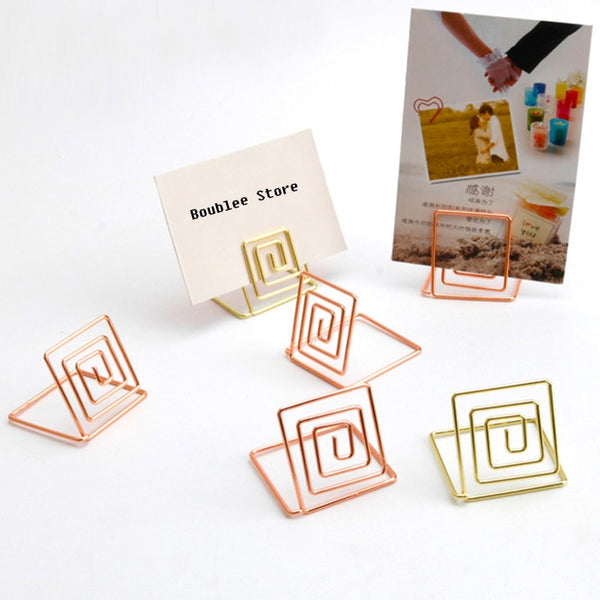 Rose Gold Table Stand Picture Frame 10Pcs/Set