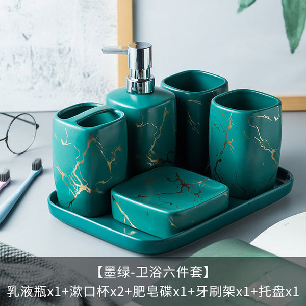 Gold Ceramic Bathroom Sets