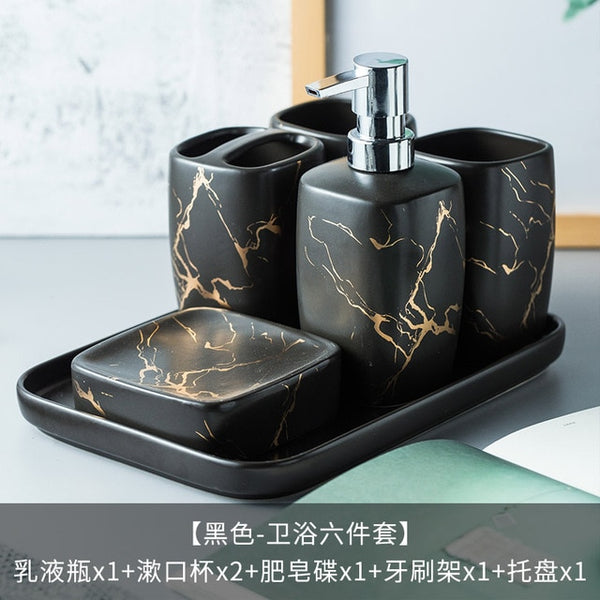 Gold Ceramic Bathroom Sets