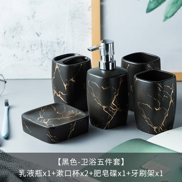 Gold Ceramic Bathroom Sets