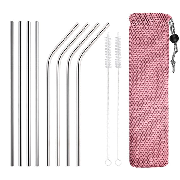 Reusable Drinking Straw High Quality 8Pcs