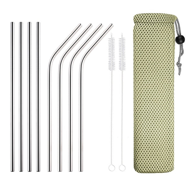 Reusable Drinking Straw High Quality 8Pcs