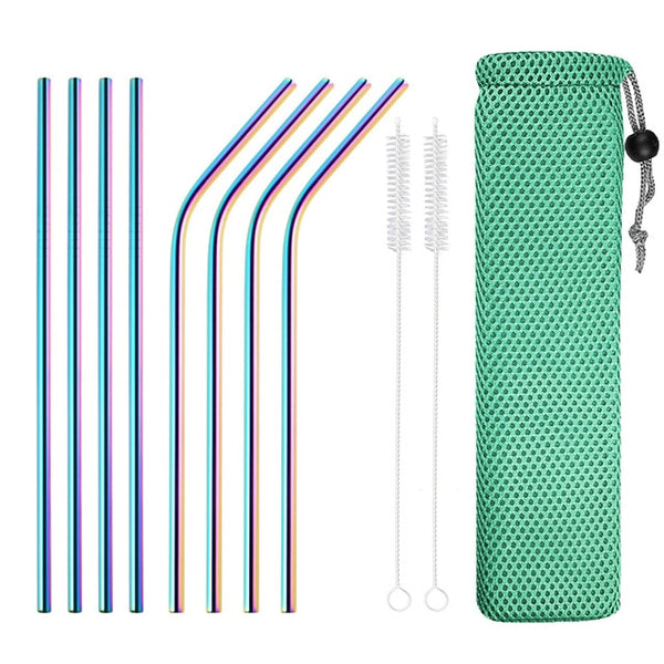 Reusable Drinking Straw High Quality 8Pcs