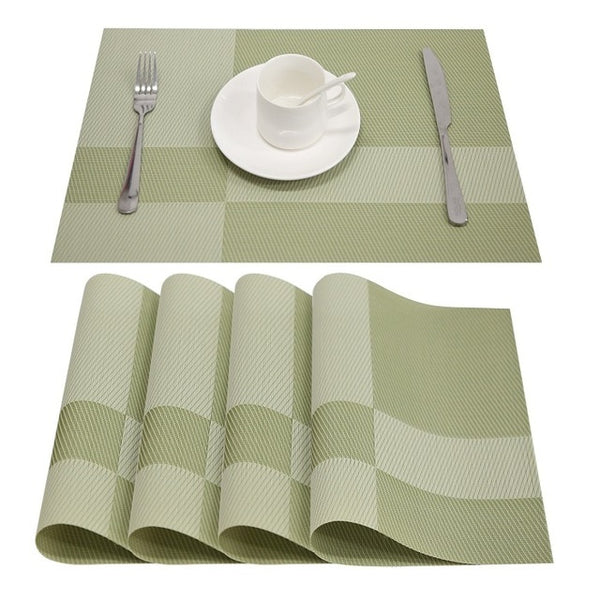 Bamboo Plastic Placemats 4 PVC