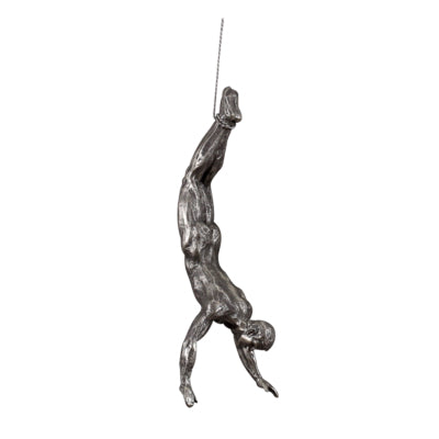 Industrial Style Climbing Man Resin Iron Wire