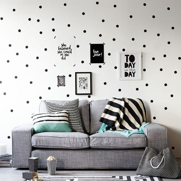 Black Dots Wall Stickers