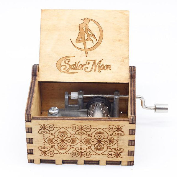 Wooden Hand Crank Music Box - Queen