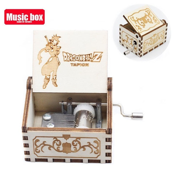 Wooden Hand Crank Music Box - Queen