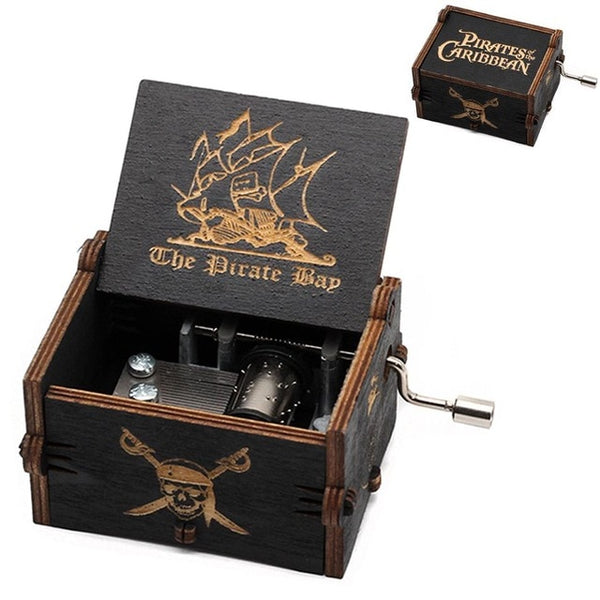 Wooden Hand Crank Music Box - Queen