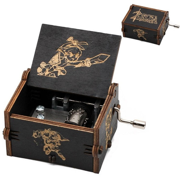 Wooden Hand Crank Music Box - Queen