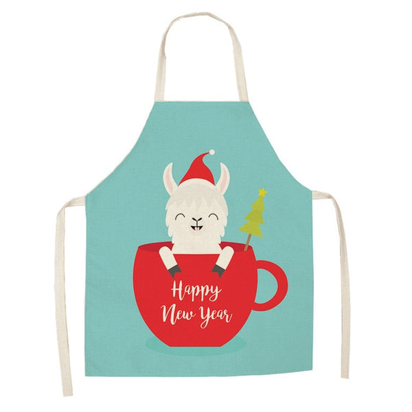 Cute Alpaca Women Men Kitchen Aprons