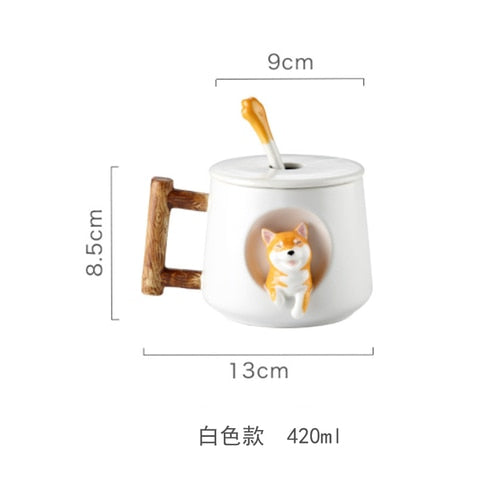 Cute Cartoon Animal Shiba Inu Ceramic Mug