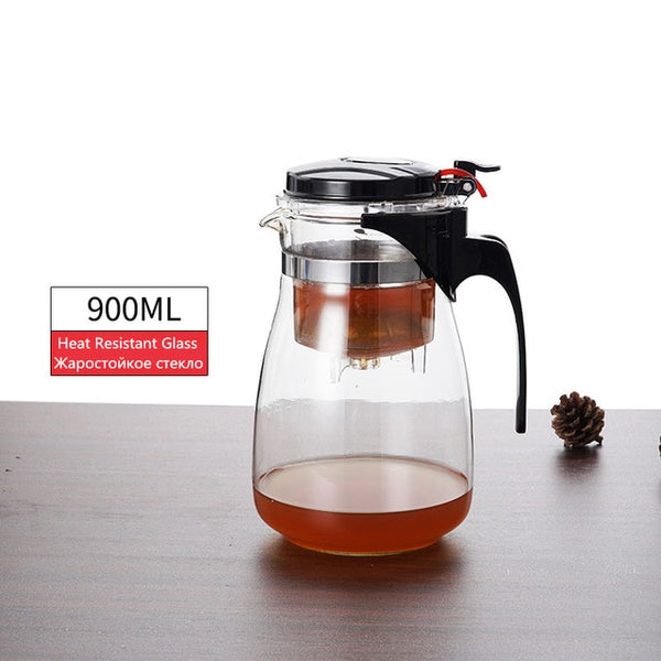 Heat Resistant Glass Tea Infuser Tea Pot