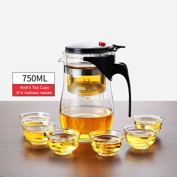 Heat Resistant Glass Tea Infuser Tea Pot