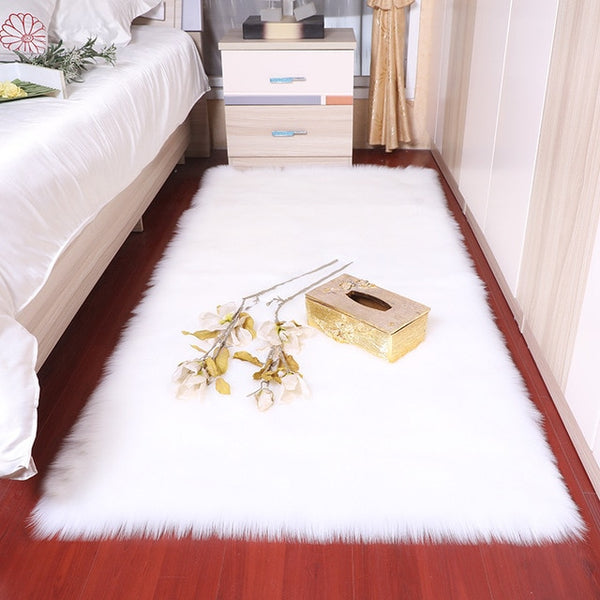 Sholisa Faux Fur Area Rug Fluffy Carpet