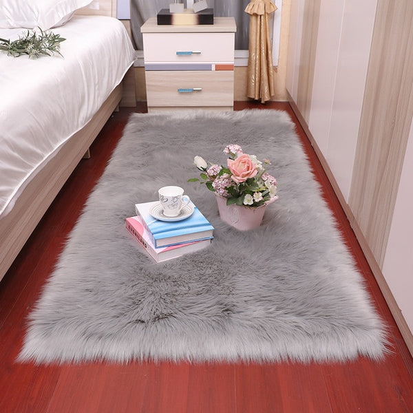 Sholisa Faux Fur Area Rug Fluffy Carpet