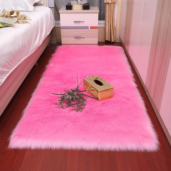 Sholisa Faux Fur Area Rug Fluffy Carpet