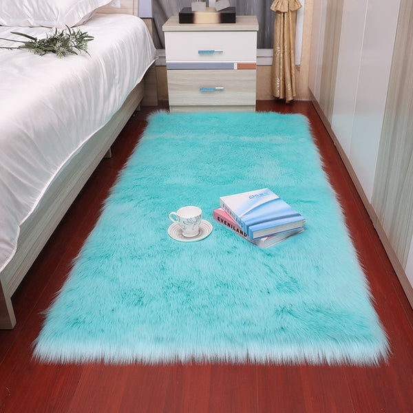 Sholisa Faux Fur Area Rug Fluffy Carpet