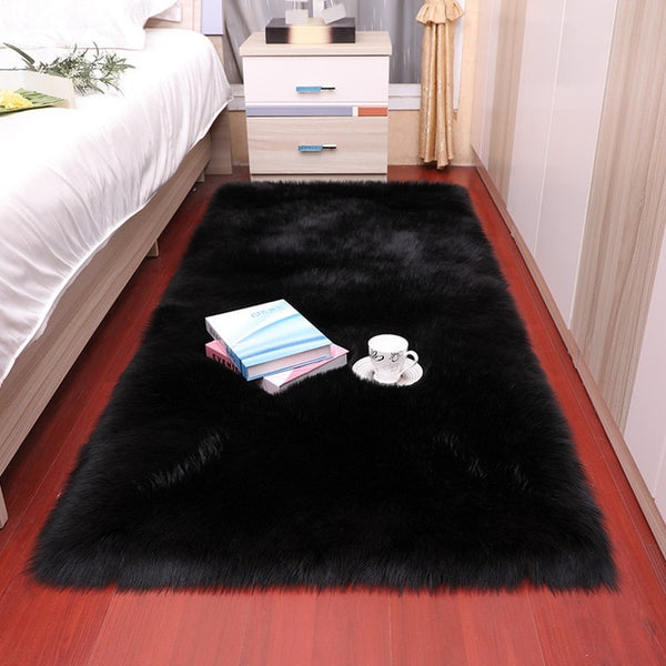 Sholisa Faux Fur Area Rug Fluffy Carpet