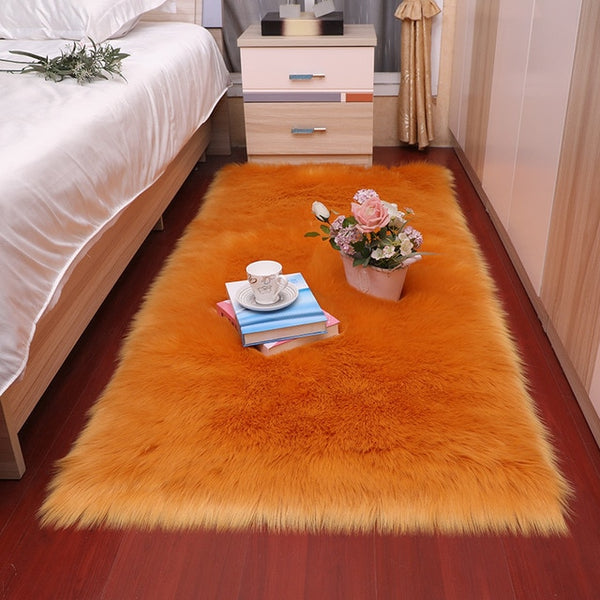 Sholisa Faux Fur Area Rug Fluffy Carpet