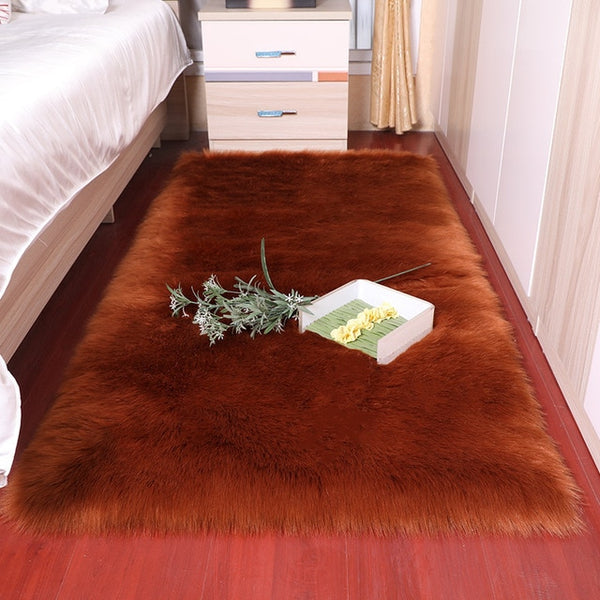 Sholisa Faux Fur Area Rug Fluffy Carpet