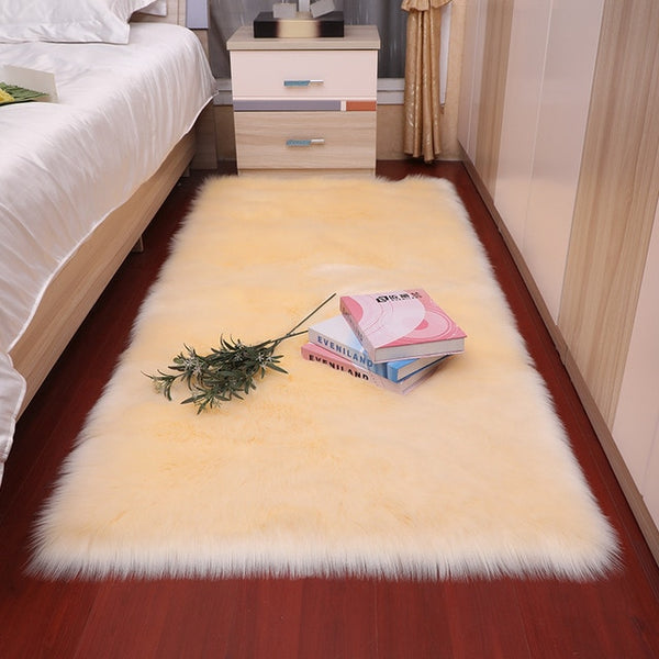 Sholisa Faux Fur Area Rug Fluffy Carpet