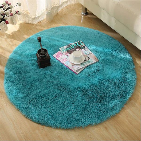 Fluffy Round Rug Carpets