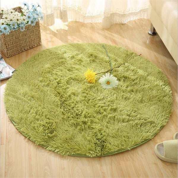 Fluffy Round Rug Carpets