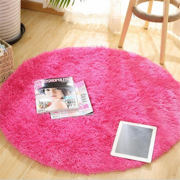 Fluffy Round Rug Carpets