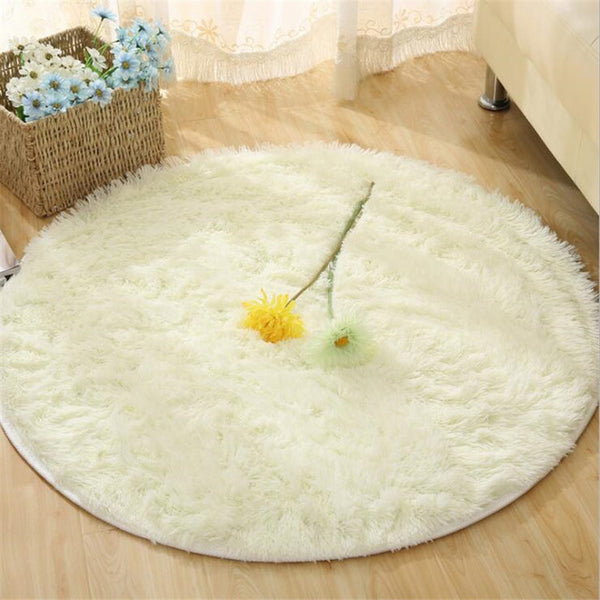 Fluffy Round Rug Carpets